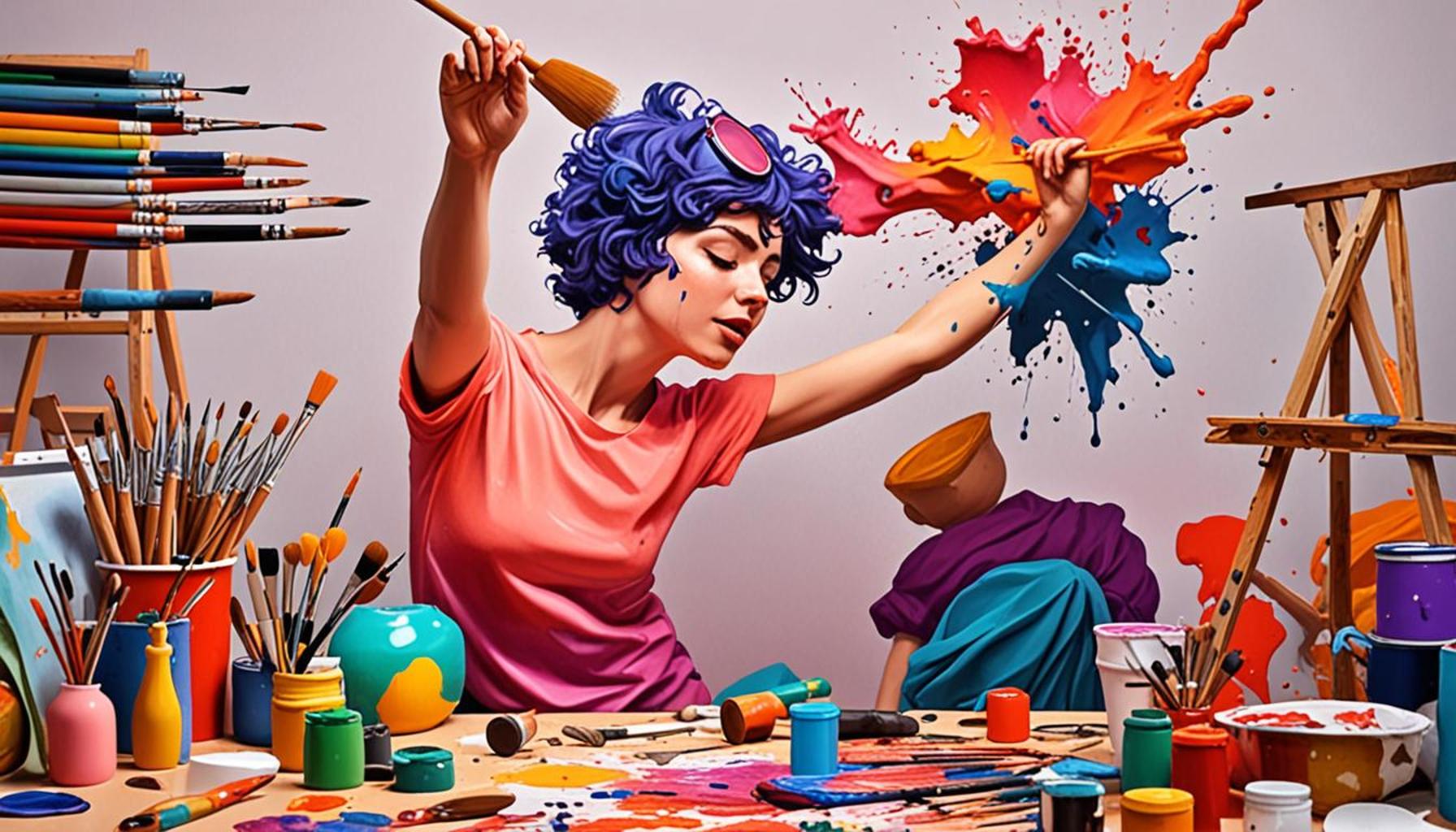 Exploring Different Forms of Artistic Expression: Painting, Sculpture, and Performance